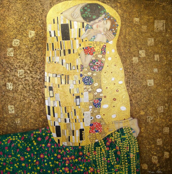 O Beijo (Gustav Klimt) – Reprodução em estoque – 200 x 200 cm Art Gallery Alpha House Gallery 7