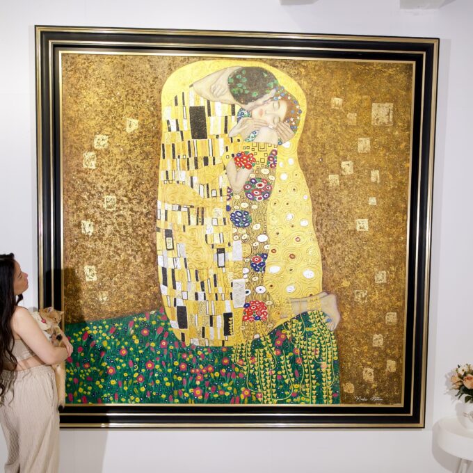 O Beijo (Gustav Klimt) – Reprodução em estoque – 200 x 200 cm Art Gallery Alpha House Gallery