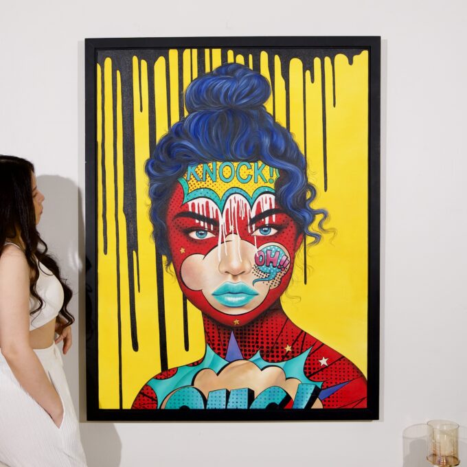 Mulher Pop Art – 90 X 120 cm Art Gallery Alpha House Gallery