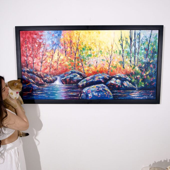 Floresta Colorida – 119 X 60 cm Art Gallery Alpha House Gallery