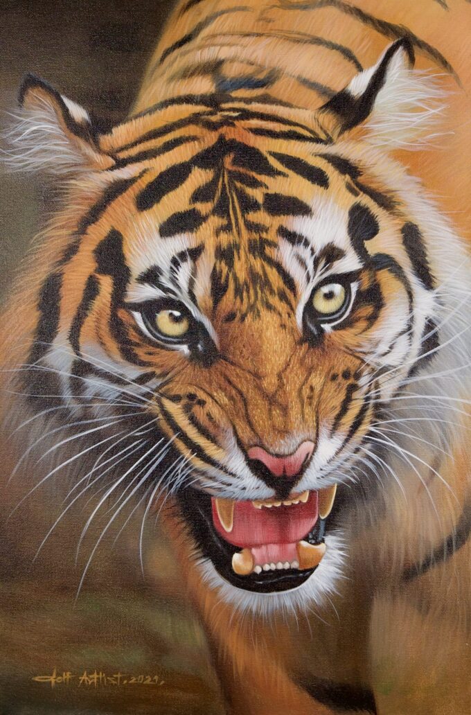 O Poder do Tigre – 40 X 60 cm Art Gallery Alpha House Gallery 4