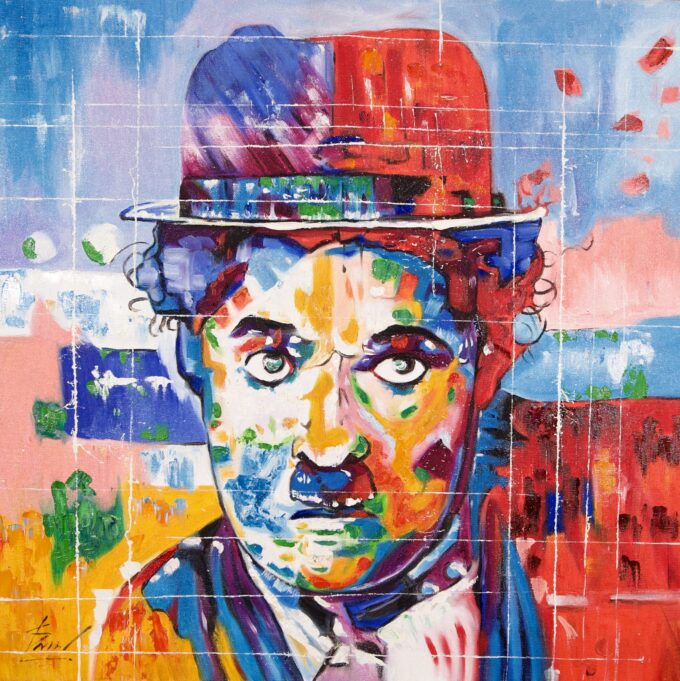 Charlie Chaplin Pop Art – 57 X 55 cm Art Gallery Alpha House Gallery 4