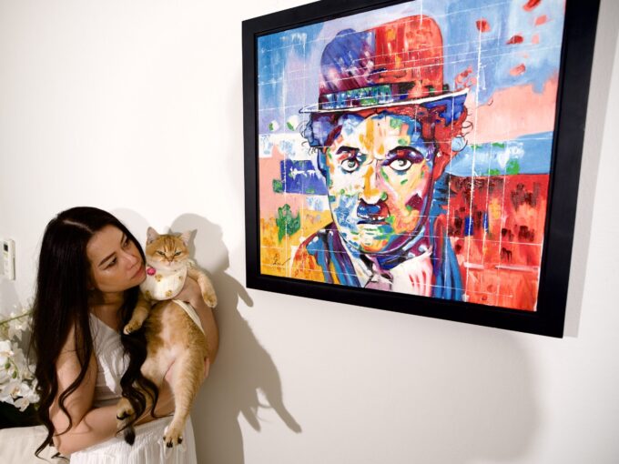 Charlie Chaplin Pop Art – 57 X 55 cm Art Gallery Alpha House Gallery 3